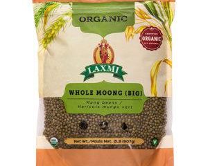 Organic Whole Moong 2 LB