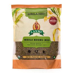 Organic Whole Moong 2 LB